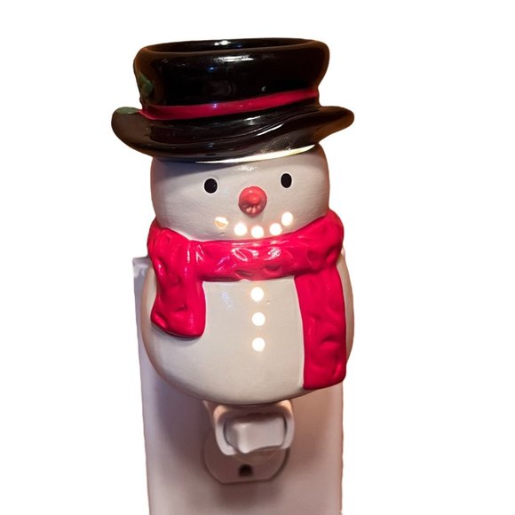 Sonoma Snowman Outlet Wax Cube Warmer Kohl's Electric Christmas Holiday Winter - Picture 3 of 4